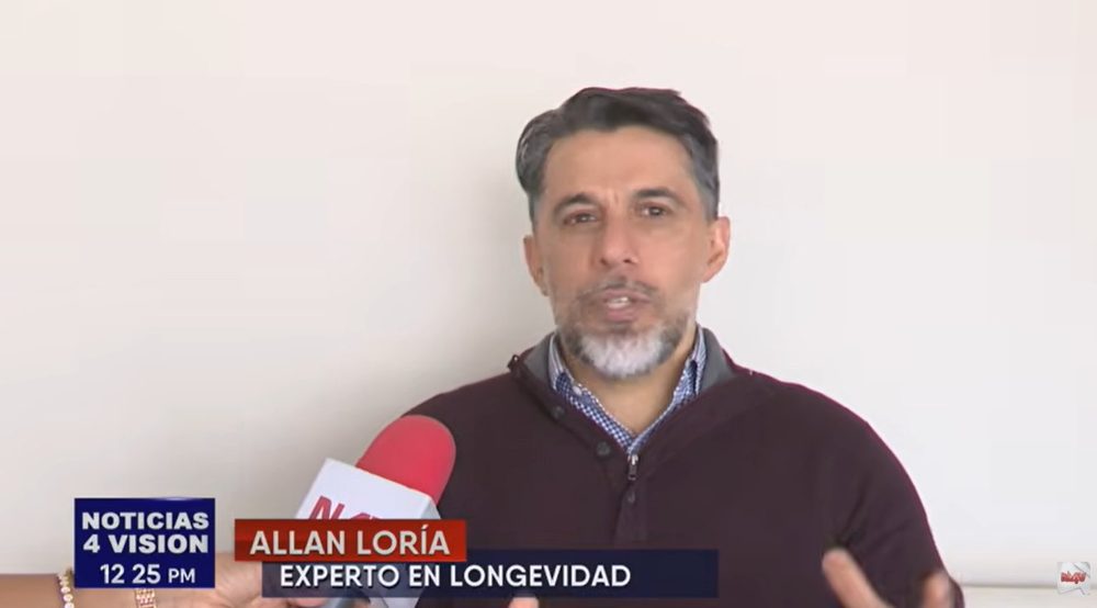 Entrevista sobre longevidad en 4 Visión Noticias